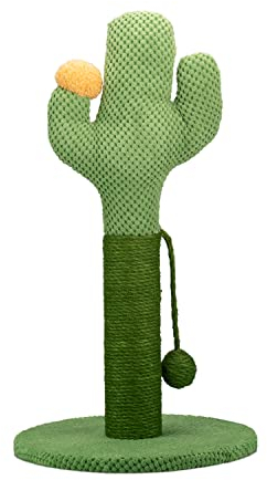 AQPET Rascador Cactus de 54 cm con caseta para Gatos, árbol Parque de Juegos, rascador para Gato, Verde