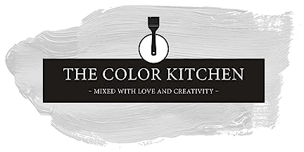 THE COLOR KITCHEN helle Wandfarbe - Malerfarbe für Wohnzimmer und Schlafzimmer - matte Innenfarbe in Grau - 5l Deckfarbe in TCK1002