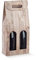 Generico 6 SCATOLE VINI 18x9x38.5 cm Scatola PORTABOTTIGLIE VINO da 2 posti | 6 SCATOLE PER BOTTIGLIE BOTTIGLIA IN CARTONE PREGIATO (Wood Effetto Legno)