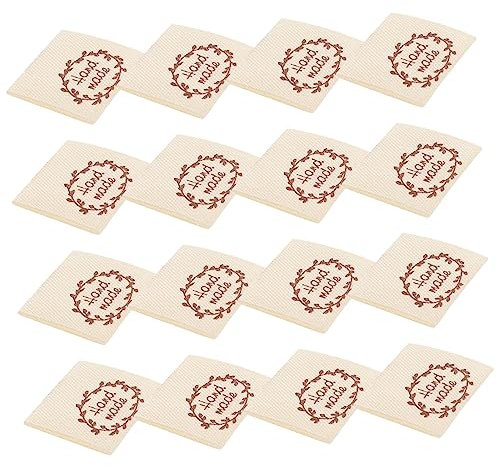 STOBOK 100St handgefertigt mit Liebesetiketten Nähen von Etiketten für handgefertigte Artikel Decke Schere Häkeletiketten für handgefertigte Artikel handgefertigte Etiketten Weben Schild
