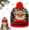 Booaee LED Weihnachtsmütze Kinder,Weihnachtsmütze Erwachsene,Nikolausmütze Weihnachtsmützen Weihnachtsmann Mütze LED Mütze Kinder Leuchtende Mütze Einheitsgröße für Weihnachtsfeier Erwachsene Kinder