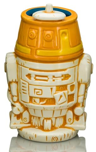 Geeki Tikis Star Wars Chopper Taza de cerámica | Vaso de cóctel de fiesta para licor y bebidas | Capacidad para 14 onzas