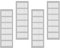 4 Stück Lüftungsgitter, Lüftungsgitter Edelstahl, Ventilation Grille Rechteckig, Edelstahl Aluminium Lüftungsgitter, 80 x 300 mm Lüftungsabdeckung für Schrank, Kleiderschrank, Belüftung