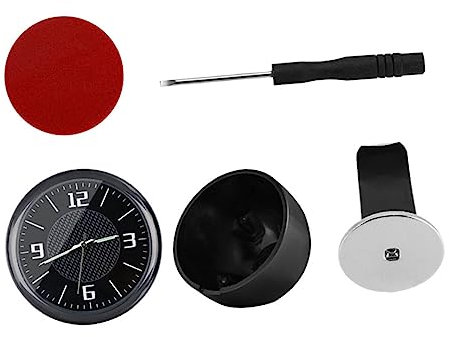 ULTECHNOVO 1satz Auto-uhr Für Armaturenbrett Kompakte Quarzuhr Mit Einfacher Installation Und Stilvollem Design Für Fahrzeug Innenraumausstattung