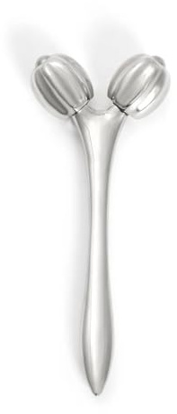 Doppel-Rollerball-Augencreme-Massagestab, Gesichtsmassagegerät, Lifting-Augenpflege-Tool, Reduzierung von Schwellungen unter den Augen und Falten(Silver)