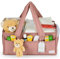 Baby Windel Caddy Organiser New Born Baby Essentials für neue Mutter Wickelkorb (Rosa)