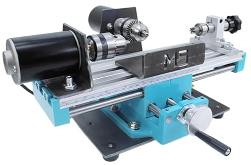 Macchina per tornio in metallo, 400 W, velocità variabile 7000 giri/min, trapano da banco con regolazione a 7 velocità per la lavorazione di parti di precisione