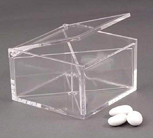 Subito disponibile 3 Pezzi Scatola Scatolina in plexiglass portaconfetti Porta Confetti con