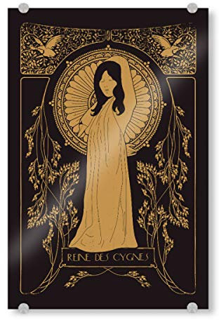 artboxONE Acrylglasbild 30x20 cm Illustration Reine des Cygnes - Bild Jugendstil 20ies Jugendstil