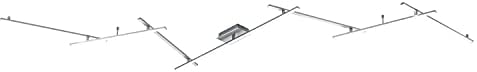 Trio Leuchten LED Deckenleuchte Indira 674610707, Metall, Nickel matt, Acryl weiß, inkl. 20 Watt LED + 8 Watt LED, Switch Dimmer Länge max. 345 cm