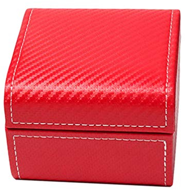 IFUNDOM Herren Uhrengehäuse Dislpay Box Organizer Uhrenbox PU Leder Multifunktionale Leichte Uhrenbox Große Box für Damen und Herren (Rot) Herren Uhrenbox