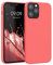 kwmobile Handyhülle für iPhone 12 Hülle/iPhone 12 Pro Hülle - Silikon Handy Case - weiche Oberfläche - kabelloses Laden - Leuchtende Koralle