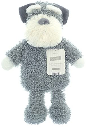 Country Club Hot Water Bottle Schnauzer, Cream Rubber, Animal Shaped, Multicoloured