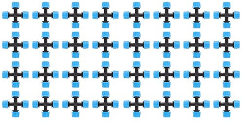 ULTECHNOVO 40 Stück 4 Garten Düse Garten Sprinkleranlage Gartenwassersprinkler Bewässerungssprüher Pflanzensprüher Sprinkler Für Blumenbeete Tropfen Plastik Hochbett Automatisch