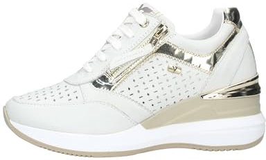 Valleverde Scarpa da Donna in Pelle Bianca con Lacci e Cerniera 36287-WHITE 36 EU