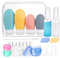 Opret 18 Stück Silikon Reiseflaschen Set 30/60/100ml, Reiseflaschen Zum Befüllen Toilettenartikel, Auslaufsicher Nachfüllbare TSA-Zugelassen Leer Kosmetik Reiseset Reisegröße Behälter[BPA-Frei]