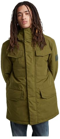 G-Star Herren Vodan Padded Hooded Parka, Grün (dark olive D25381-D419-C744), S