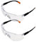 DUINIU 2 Pieces Work Safety Glasses, Anti-Fog Clear Cycling Glasses, Lightweight Dustproof Protective Glasses for Cycling, Crafting and Laboratory