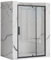 Rea PORTE DE DOUCHE À ENTROUVRIR RAPID SWING 120 BLACK Verre trempé de sécurité transparent 6 mm (Noir)