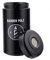 Barber Pole 1000ml Herb Storage Jar with Hygrometer, UV Protected Borosilicate Glass, Screw Top Lid, Black