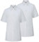 Trutex Basics 3 Pack Short Sleeve School Shirts (7-16+ Years) - Regular Fit Girls Blouses, White, Easy Iron - Genuine School Uniform