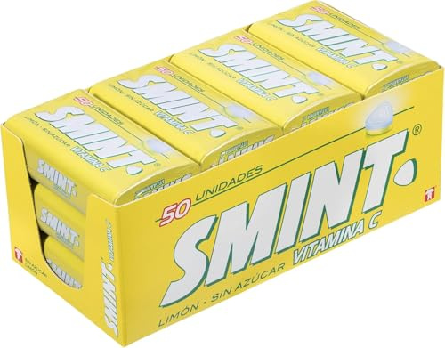 Smint Mints Lemon, zuckerfreie Karamelltabletten – 12 Einheiten à 35 g. (Insgesamt 420 gr.)