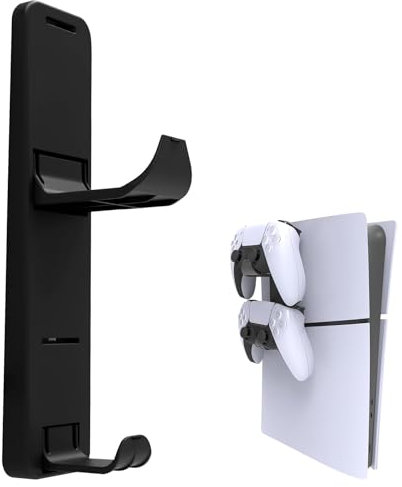 Support Mural pour Casque Compatible avec La Console PS5, La Télécommande PS5 et La Nouvelle Console de Jeu PS5 Slim, Crochet Universel pour Casque pour Plusieurs Appareils
