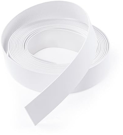 FAKILO PVC Edge Banding 19mm x 3m Veneer Edge Banding White with Hot Melt Adhesive Pre - glued Iron on Edging Tape Trim for Cabinet Plywood Repairs and Furniture Restoration
