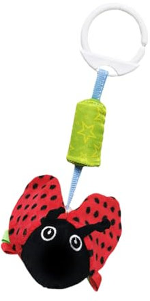 Abaodam Wiege klappert babies babys Stroller toy ladybug tortenaufleger Bedside nachttisch hochbett hängende Rasseln -Anhänger Babybett Rasseln Wiege Anhänger rot