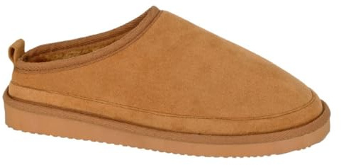 Sleepers DAVID MS409 Men's Comfort Lightweight Faux Fur Lining Slip-On Mule Slippers