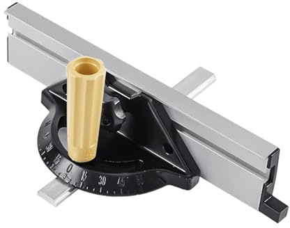 predolo Jauge D'onglet de Précision pour Une Utilisation sur Table, Règle Universelle, Fonctionnelle et Idéale pour Le Bricolage, avec Angle Réglable