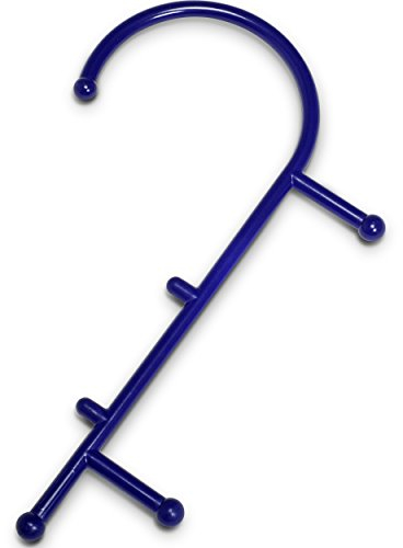 The Winner 2021 Extra Durable Massage Cane - Developed by Physiotherapists - Body Heat Responsive - Made from BIO-Based Materials, No Toxins - Smooth Edges - 2X More Tension Reduction, Blue