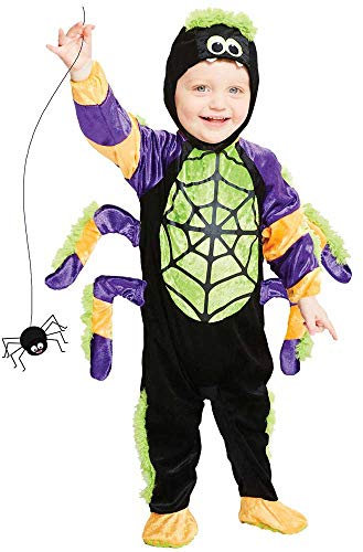 amscan PDBSP18 Childs Little Crawly Spider Halloween Fancy Dress Costume Age 18-24 Months