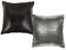 Out of the blue Wandelbares Paillettenkissen Glamour schwarz-Silber