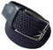 LisaModa Herren Stretch Flechtgürtel LM1000 Stretchgürtel Stoffgürtel Viele Farben (Blau, 125-140)