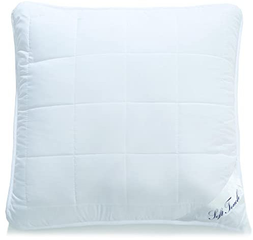 aqua-textil Kopfkissen 45 x 45 cm Reißverschluss Nackenkissen 390g klimaregulierend Oeko-TEX