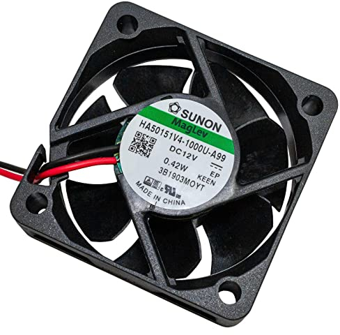Lüfter 12V DC 0,3W 50x50x15mm 13,1m³/h 3200U/Min 13,1m³/h Sunon HA50151V41000UA99
