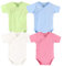 Blueleyu Unisex-Baby Kurzarm Onsies Baumwolle Baby Body Pack Cardigan Onsies Säuglinge, Blau/Weiß/Rot/Grün, 0-3 Months