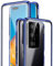 SIMao Carcasa para Huawei P40 Lite 5G Funda 360 Grados Protección Integrada Protector de Lente de Cámara Anti-Rasguño Transparente Vidrio Templado Case Metal Bumper con Adsorción Magnética Cover,Azul