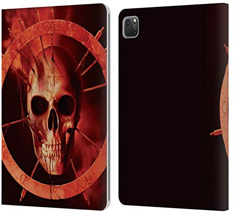 Head Case Designs Licenciado Oficialmente Vincent HIE Sangre Calaveras Carcasa de Cuero Tipo Libro Compatible con Apple iPad Pro 11 2020/2021 / 2022