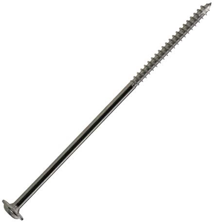 Tellerkopfschrauben 8 x 300 mm, Edelstahl A2-50 Stück, TX 40, ETA Zulassung, Teilgewinde