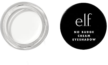 e.l.f. No Budge Cream Eyeshadow, 3-in-1 Cream Eyeshadow, Primer & Liner With Crease-Resistant Colour & Stay-Put Power, Vegan & Cruelty-Free, Wispy Cloud