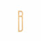 Adhesive Golden Brass DIY House Plaque Numbers 0-9 Letters A-Z Wall Decor Door Plate Sign, for Hotel Name Office Dormitory Address Mailbox Home, Metal Brushed Creative Digital Alphabet (B)