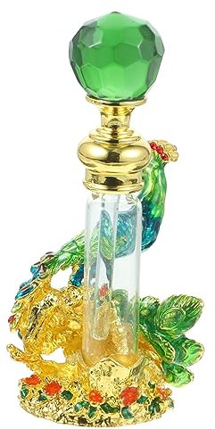 TOPBATHY Nachfüllbare Parfümflasche 4 Ml Aus Glas Vintage Duftflasche Für Ätherische Öle Stilvolle Tragbare Parfümzerstäuber Für Unterwegs Retro Design Luftdichte Flasche Für