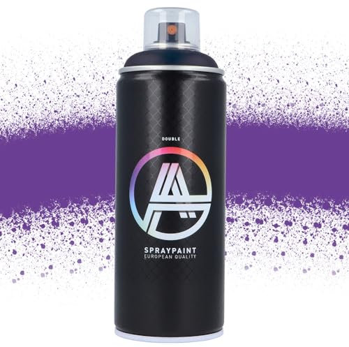 Double A Spraypaint Sprühdose 400ml Sprühfarbe Acryllack Sprühlack matt hochdeckend DIY Kunststoff Metall Möbel Deko (DA-274 Violet)