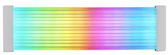 Mars Gaming MCA-24X, Gaine ARGB pour Câble d'Alimentation 24PIN ATX pour Carte Mère, LEDs Ultra-lumineuses, Éclairage ARGB Synchronisé, Câble en Silicone avec Bande Lumineuse Latérale
