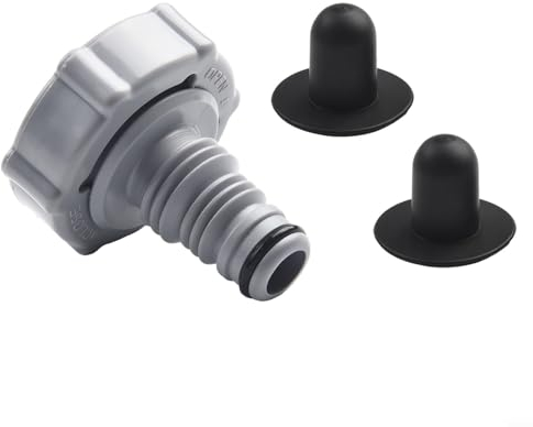 P6H1419(B) Ersatz-Ablassventil für Pool-Ablaufventil, 32 mm, Schwarz