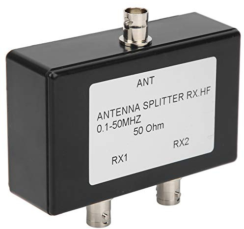 Tragbarer Antennensplitter, Impedanz 50 Ω, mit Großer Wärmeableitungsfläche, Frequenzbereich 100 kHz Bis 50 MHz, Zum Einfachen Tragen und Aufbewahren, Praktischer BNC-Steckertyp