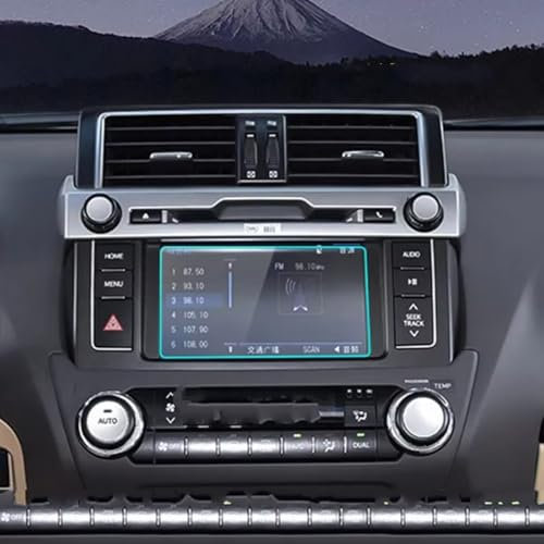 NATWEE Auto Navi-Schutzfolie Kompatibel Mit Toyota Für Land Für Cruiser Für Prado 150 2010 2011 2012 2013 2014 2015 2016 2017 2018 Auto-Navigations-Displayschutzfolie Aus Gehärtetem Glas(7 inch)