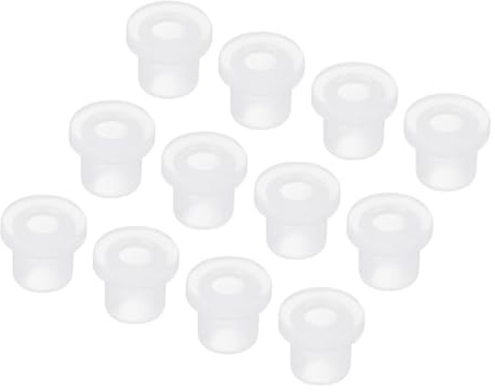 QUARKZMAN 15Pcs Arandelas De Goma En Forma De T Diámetro De Montaje 9mm | Arandelas Flexibles Para Tubos De Cable, Diámetro Interior 6mm, Altura 11mm, Sellos Transparentes, Protección Para Cables